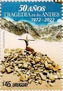 Souvenir Sheet, Uruguay Air Force Crash in Andes, 50th Anniversary, Uruguay,  , Disasters, Monuments