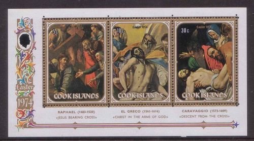 Souvenir Sheet, Nos 378-380, Cook Islands,  , Easter