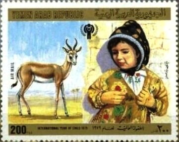 Child and deer