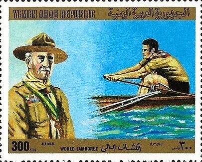 Lord Baden-Powell, rowing