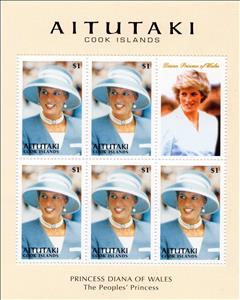 Full Pane, Princess Diana, Aitutaki,  , Princesses, Royalty