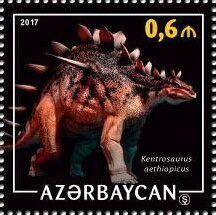 Stamp, Kentrosaurus aethiopicus, Azerbaijan,  , Animals (Fauna), Dinosaurs