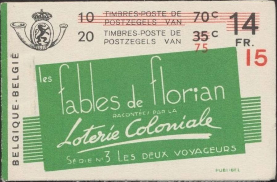 Booklet - "Les deux Voyageurs" - Overprinted