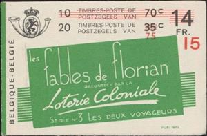Booklet, Booklet - "Les deux Voyageurs" - Overprinted, Belgium,  , Famous People, Heads of State, Kings, Men, Royalty, Uniforms