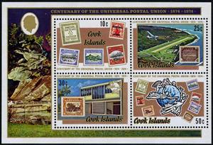 Souvenir Sheet, Nos 408-411, Cook Islands,  