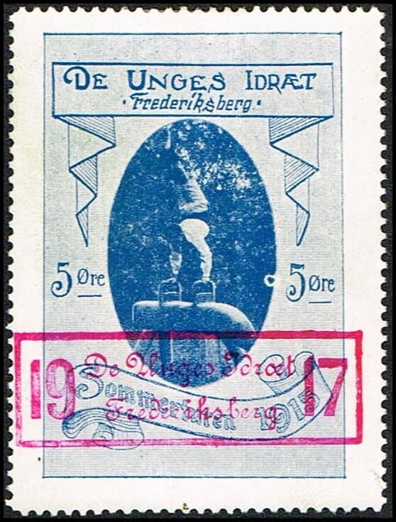 1916 De Unges Idraet Frederiksberg 5 Oere Jubilaeumsmaerke