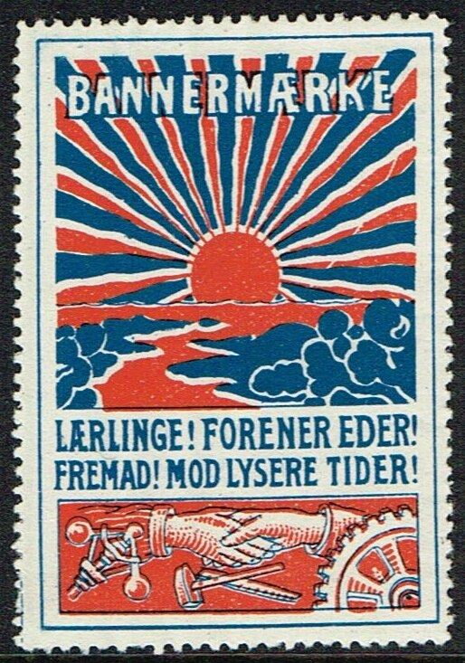 Bannermaerke Laerlinge Forener Eder Fremad Mod Lysere Tider