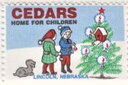 Cedars Home for Children and tree 1970