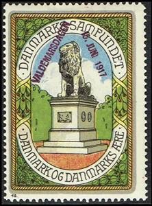 Stamp, Danmarks Samfundet Danmark Og Danmarks Aere Valdemarsdagen 1, Cinderellas,  , Statues