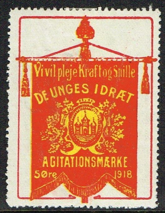 De Unges Idraet Agitationsmaerke 5 Oere Vi Vil Pleje Kraft O