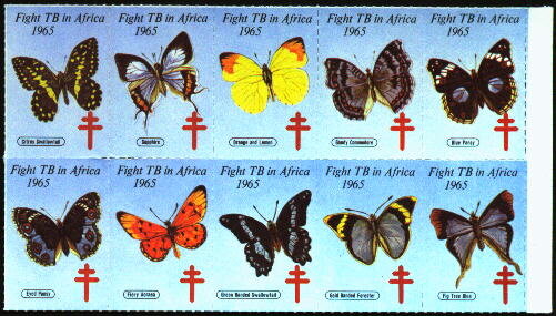 Fight TB in Africa, butterflies