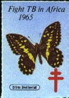 Stamp, Fight TB in Africa, Citrus Swallowtail (Papilio demodocus), Cinderellas,  , Butterflies, Tuberculosis / TBC