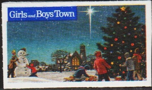 Girl and Boys Town Winter undated