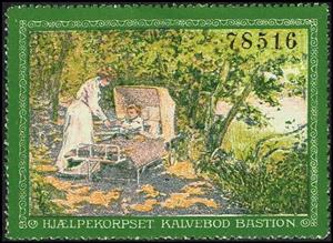 Stamp, Hjaelpekorpset Kalvebod Bastion Pris 10 Oere Til Indtaegt Fo, Cinderellas,  , Charity, Children, Healthcare