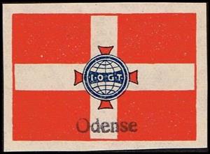 Stamp, I O G T On Danish Flag International Order Of Good Templars, Cinderellas,  , Flags, Organizations