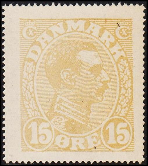 King Christian X 15 Oere Grey Lilac Seal In Large Format