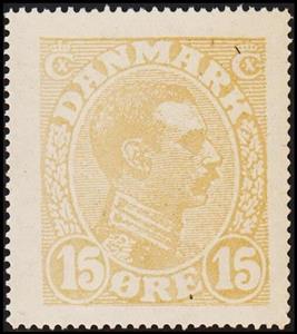 Stamp, King Christian X 15 Oere Grey Lilac Seal In Large Format, Cinderellas,  , Kings