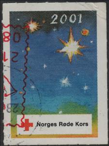 Stamp, Norwegian Red Cross, Stars, Cinderellas,  , Charity, Red Cross and Red Crescent, Stars