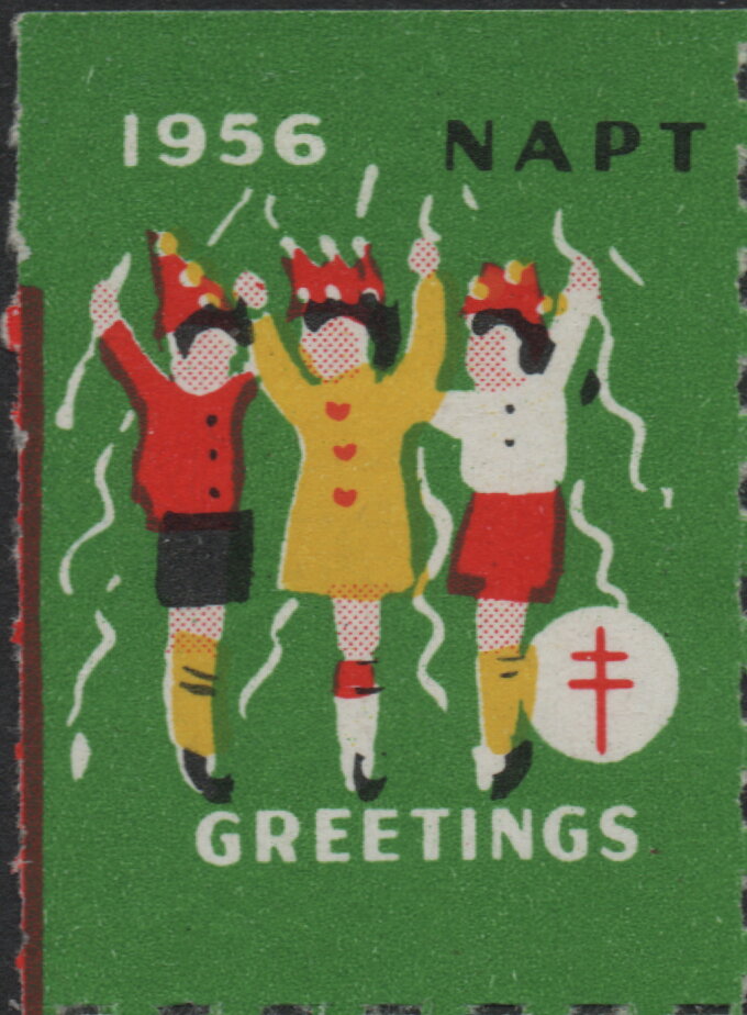 Tuberculosis Christmas Seal, Children at play