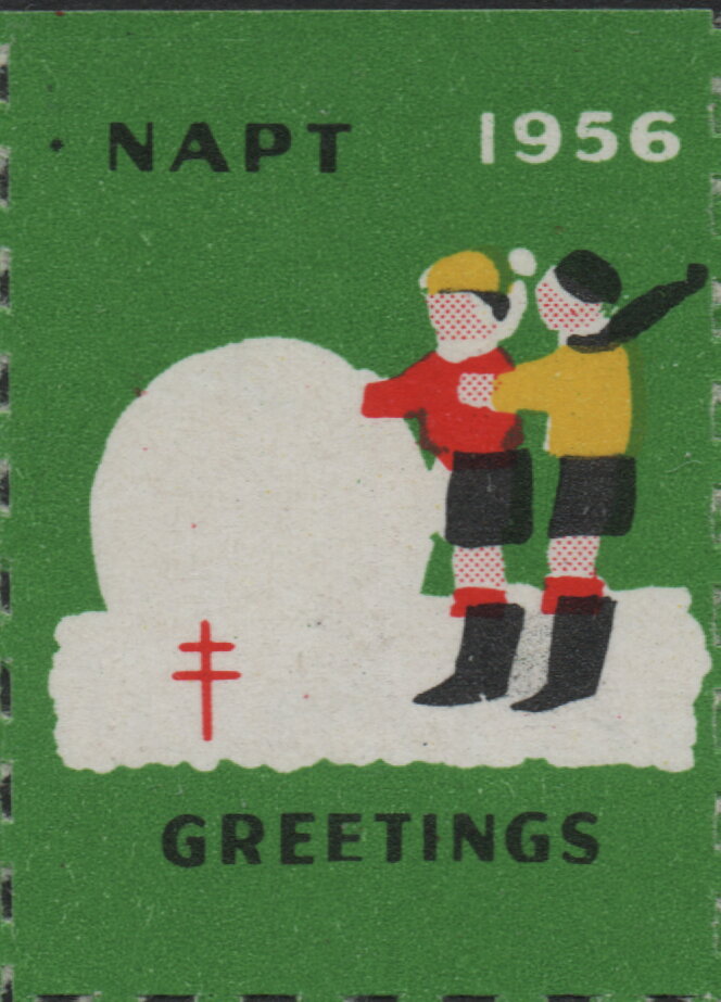 Tuberculosis Christmas Seal, Children at play