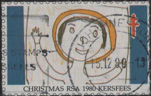 Stamp, Tuberculosis Christmas Seal, Children's Drawings, Cinderellas,  , Charity, Christmas, Tuberculosis / TBC