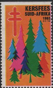 Stamp, Tuberculosis Christmas Seal, Trees, Cinderellas,  , Charity, Christmas, Trees, Tuberculosis / TBC