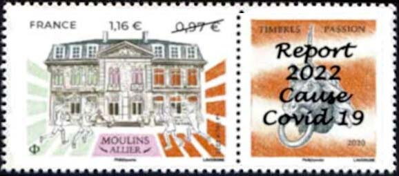 Hôtel de Mora, Moulins, Surcharged