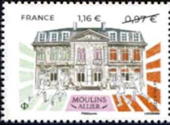 Hôtel de Mora, Moulins, Surcharged