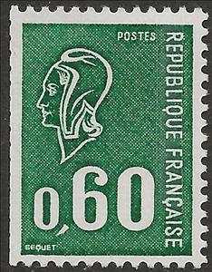 Stamp, Marianne type Bequet engraved, France,  , Stylized Figures / Persons, Women