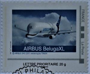 Stamp, Airbus Beluga XL, France,  , Aircraft