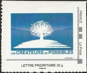 Stamp, Createurs des Possibles, France,  , Internet, Politics, Stylized Plants, Trees