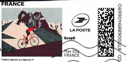 Cyclist on a Mountain. Redesign
