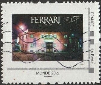 Stamp, Ferrari, France,  , Buildings