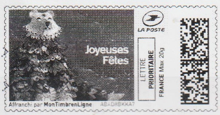 Happy Christmas. Bear. Joyeuses Fetes in black