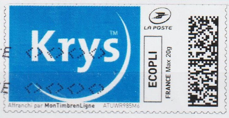 Krys Opticians on bright blue