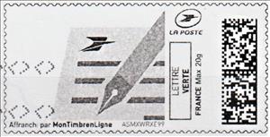 Stamp, Letter 2, France,  , Letters (Mail)