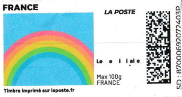Rainbow with Blue Background. Redesign
