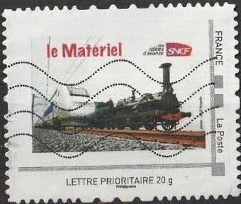 Stamp, SNCF Materiel, France,  , Locomotives, Railways