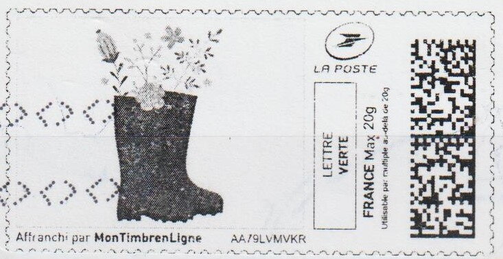 Spring. Flowers in Wellies. Black