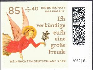 Stamp, Christmas 2022 : The Message of the Angel, Germany, Federal Republic,  , Christmas