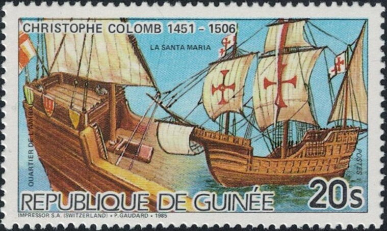 Christopher Columbus (1451-1506), La Santa María
