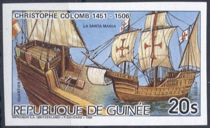 Christopher Columbus (1451-1506), La Santa María