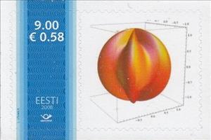 Stamp with Attached Label, Kerakera4, Personalized and Private Mail Stamps,  , Science