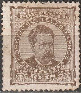 Stamp, King Luis I, Portugal,  , Kings