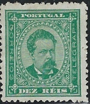 Stamp, King Luis I, Portugal,  , Heads of State, Kings, Royalty
