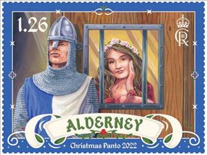 Stamp, Maid Marion In Jail, Alderney,  , Christmas, Theatre