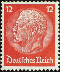 Stamp, Paul von Hindenburg (1847-1934), 2nd President, Austria,  , Famous People, Heads of State, Men, Politicians, Государственный деятель