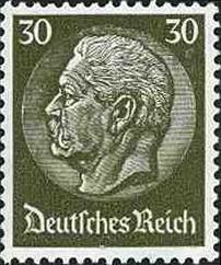 Stamp, Paul von Hindenburg (1847-1934), 2nd President, Austria,  , Famous People, Heads of State, Men, Politicians, Государственный деятель