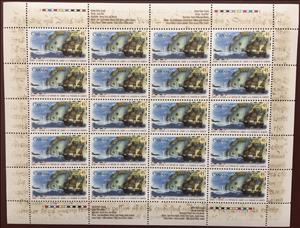 Full Pane, 500th Anniversary of John Cabot's Discovery of North America, Canada,  , Cartography, Discoverers, Discoveries, Joint Issues, Sailing, Sailing Ships