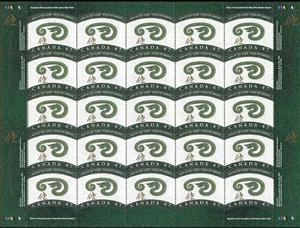 Full Pane, Year of the Snake, Canada,  , Chinese Zodiac, Snakes, Stylized Animals, Zodiac